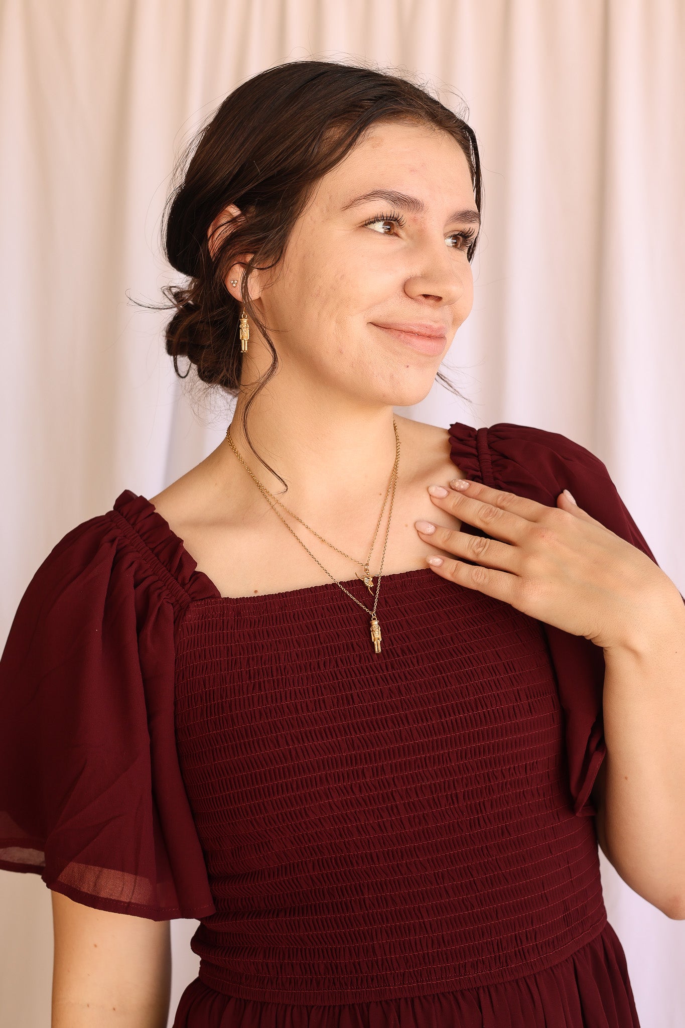 Nutcracker Huggie Hoop