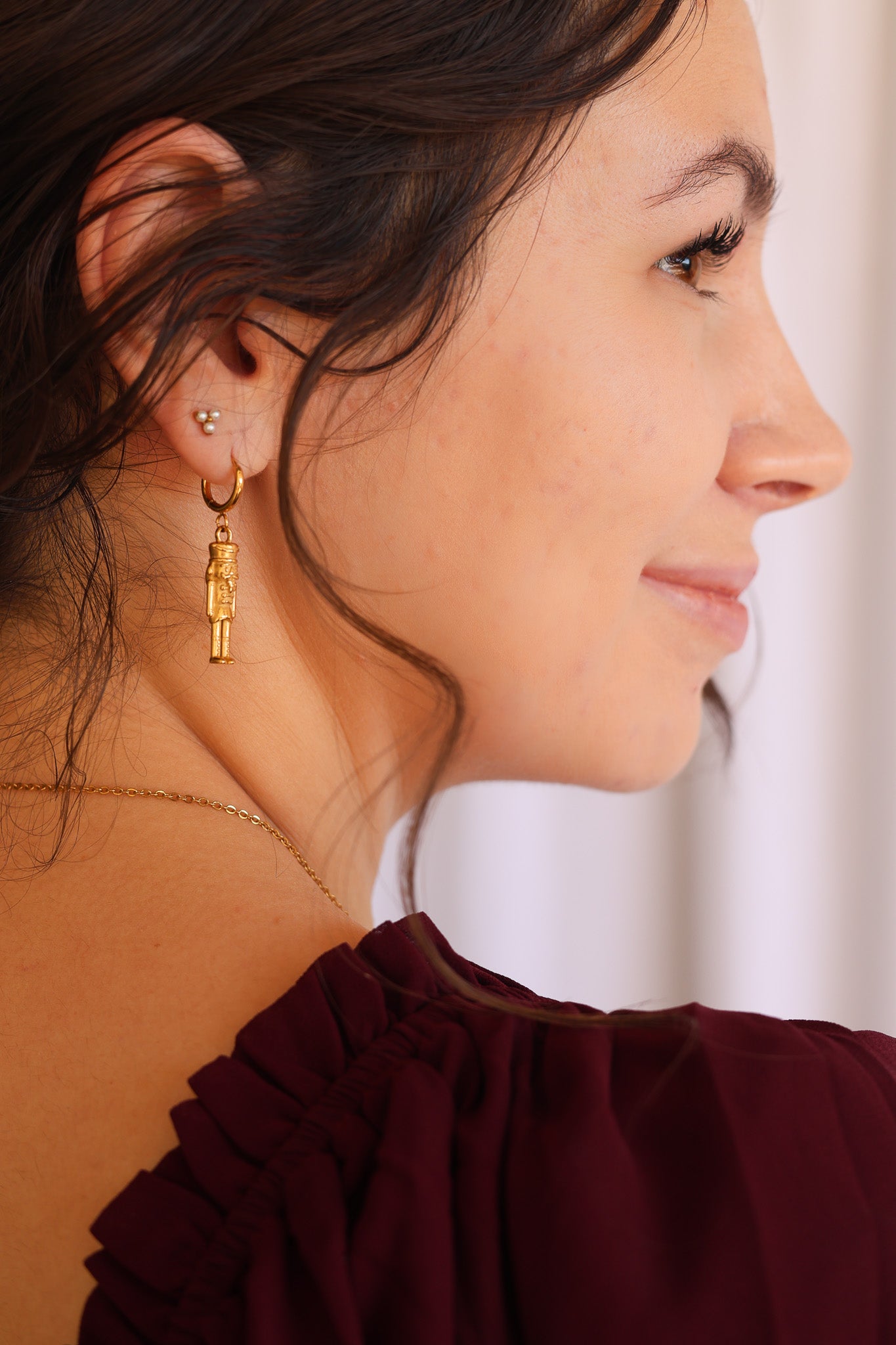 Nutcracker Huggie Hoop