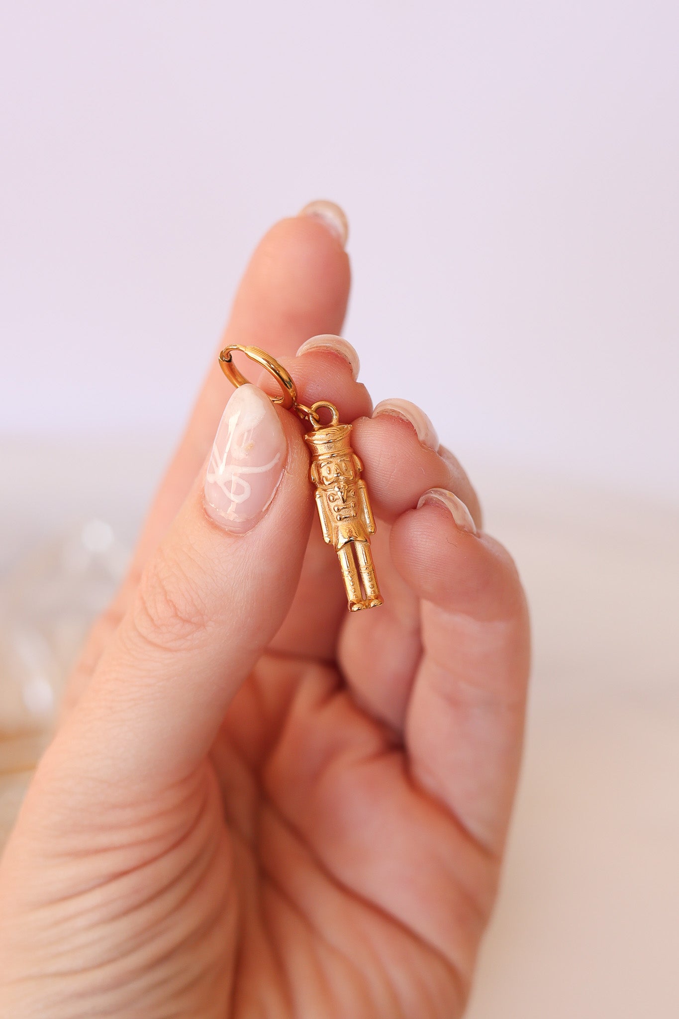 Nutcracker Huggie Hoop