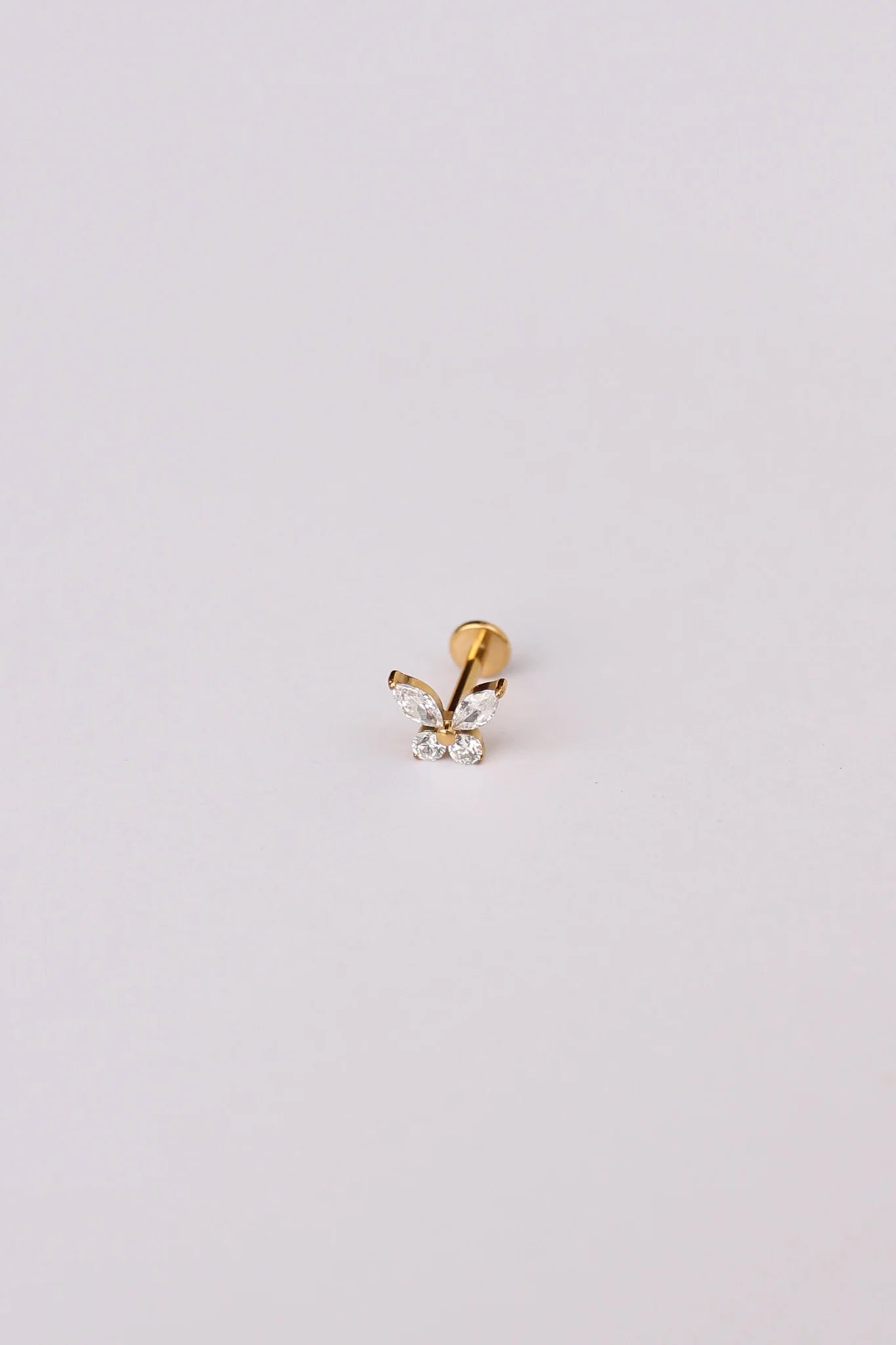 Crystal Butterfly Flat Back Stud