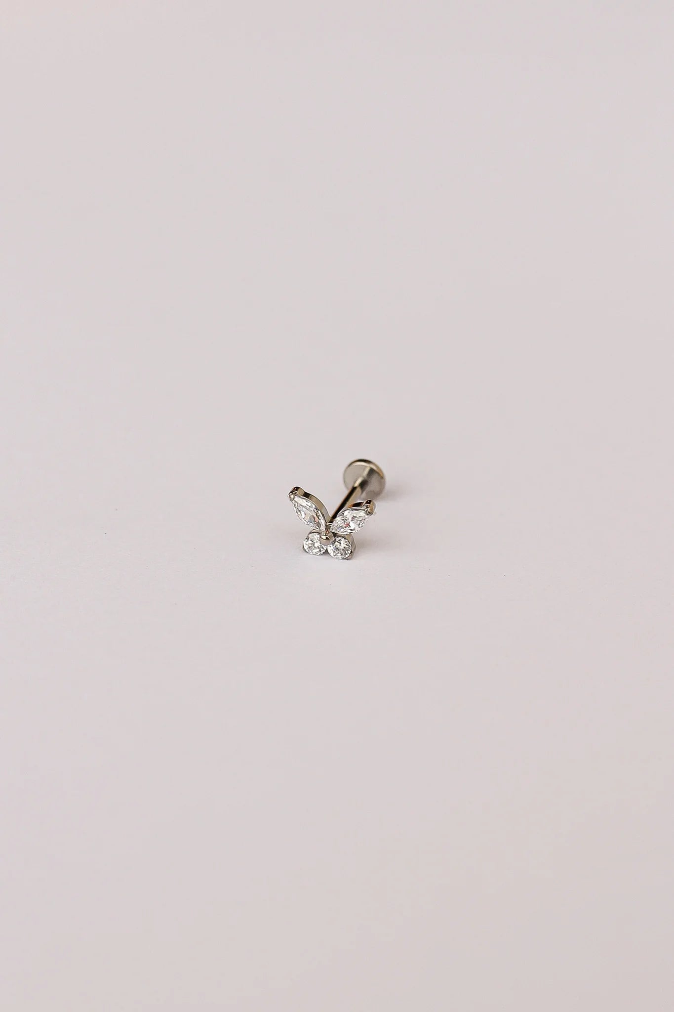 Crystal Butterfly Flat Back Stud