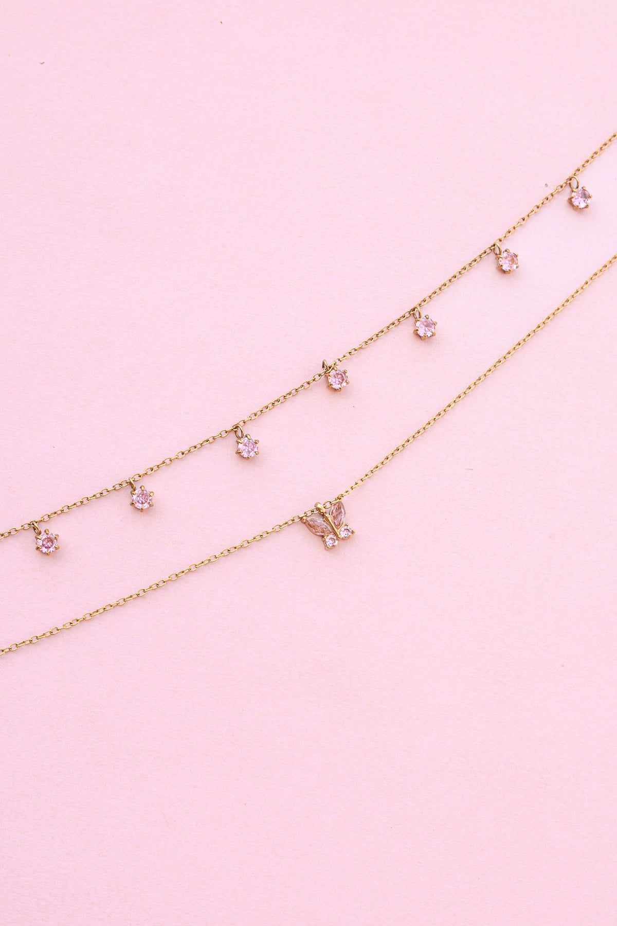Butterfly Kisses Necklace Stack