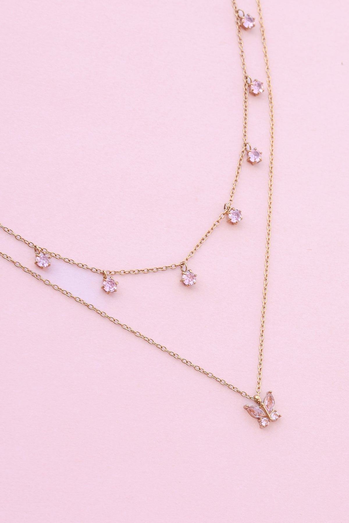 Butterfly Kisses Necklace Stack