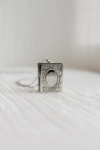 Library Locket in Silver