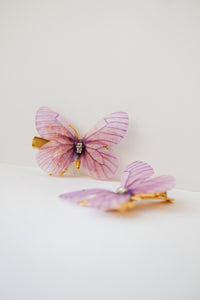 Butterfly Wings Hair Clips in Purple