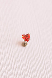 Queen of Hearts Flat Back Stud