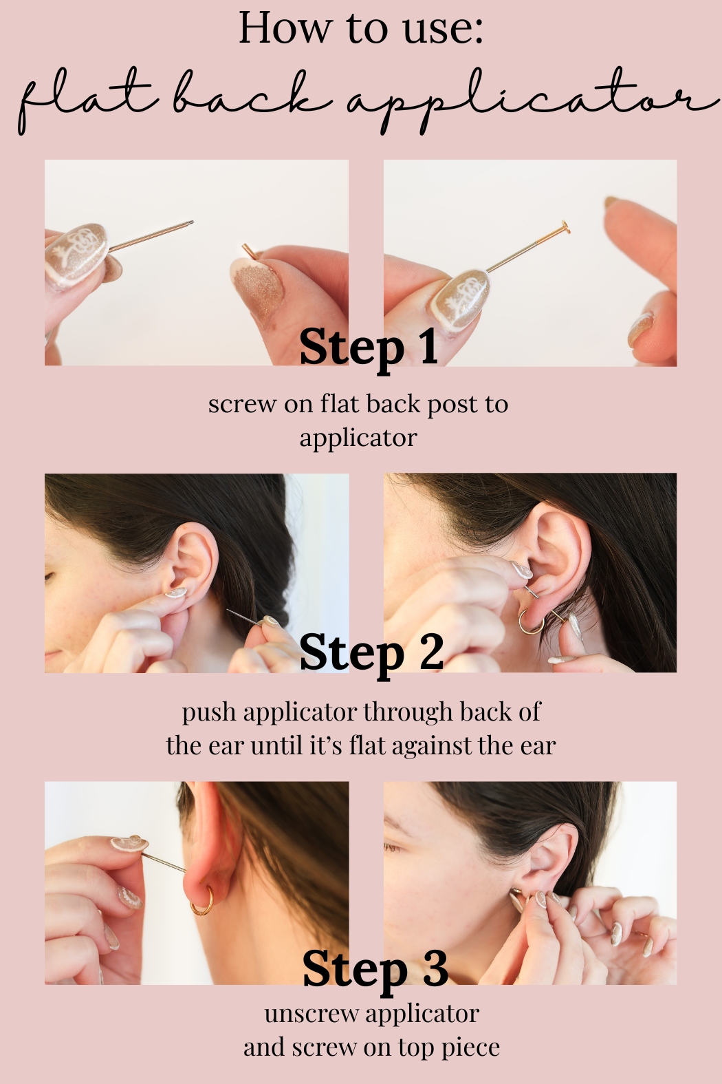 Flat Back Applicator