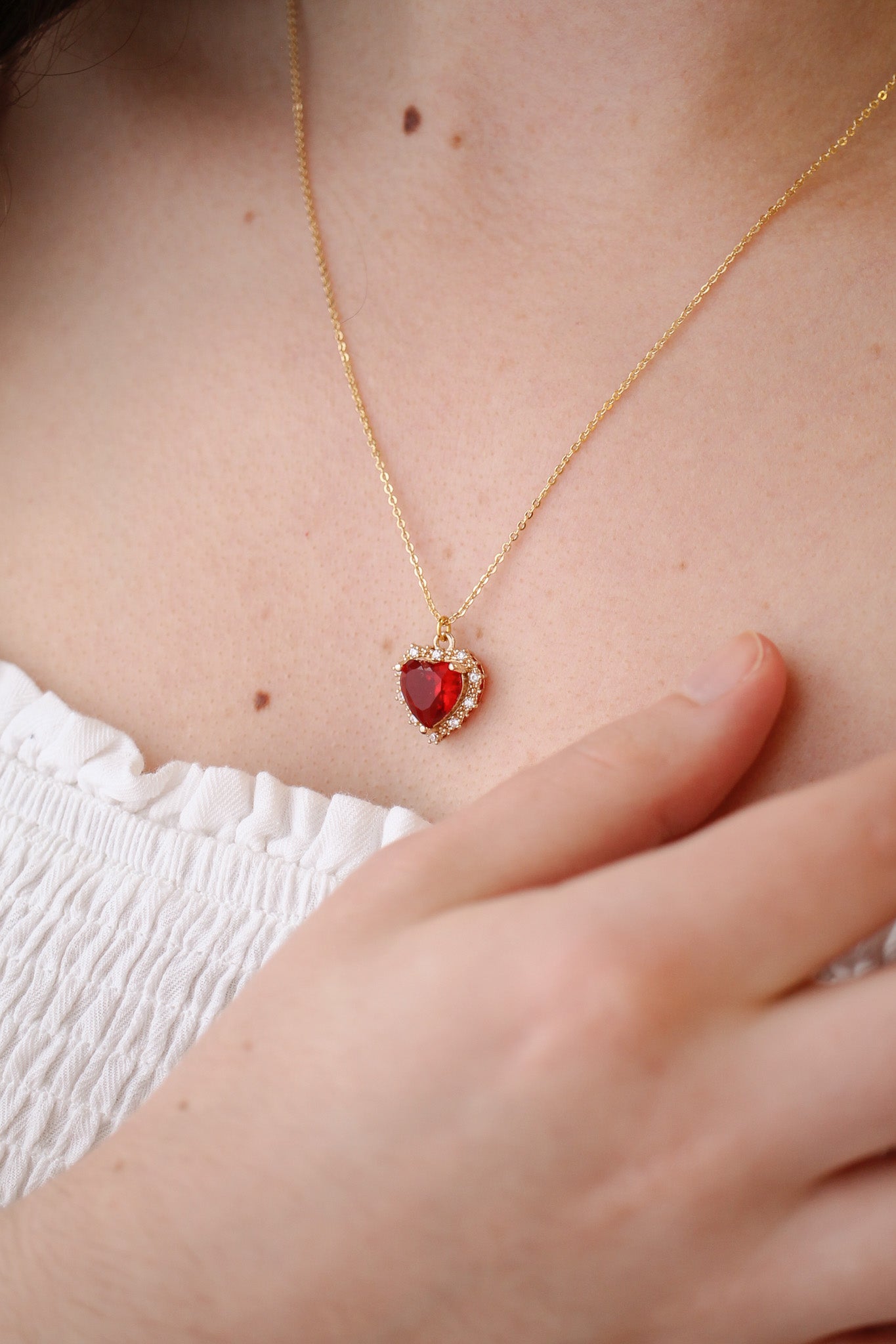 Valentina Necklace in Ruby