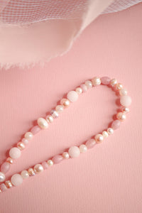 Cosette Necklace in Blush Beads