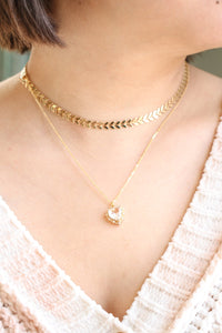 Valentina Necklace in Clear