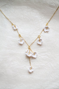 Wisteria Necklace in White